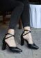 ADDİS SHOES أسود - حذاء كعب عالي - صنادل